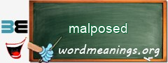 WordMeaning blackboard for malposed